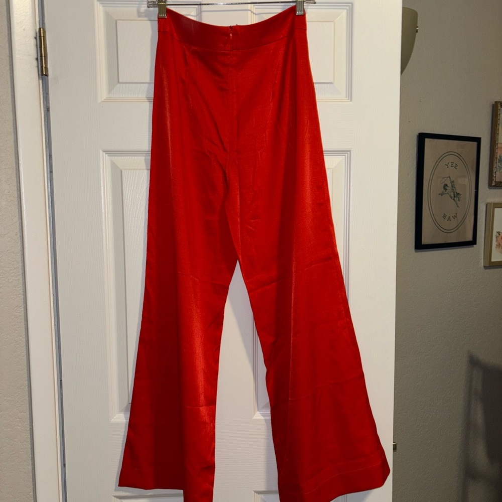 Petal & Pup Satin Wide-Leg Trousers - Picture 4 of 6
